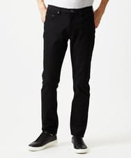 MNLAI61230 MICHEL KLEIN HOMME(ミッシェルクラン オム) 【撥水】プレビアヘリンボン5ポケットパンツ ブラック