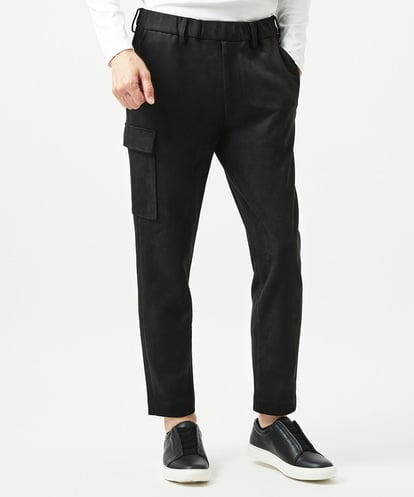 MNLAI64250 MICHEL KLEIN HOMME 【セットアップ】スエードリラックスカーゴパンツ