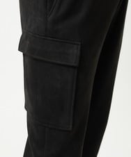MNLAI64250 MICHEL KLEIN HOMME(ミッシェルクラン オム) 【セットアップ】スエードリラックスカーゴパンツ ブラック