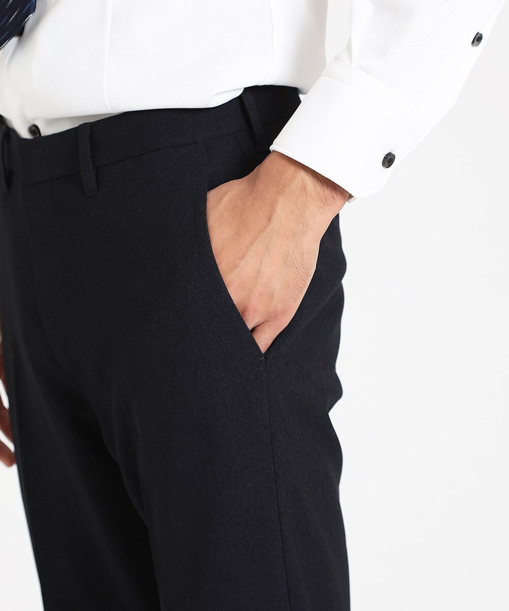 MNLAV01190 MICHEL KLEIN HOMME(ミッシェルクラン オム) 【2023年モデル】イージーケアスラックスパンツ ネイビー(58)
