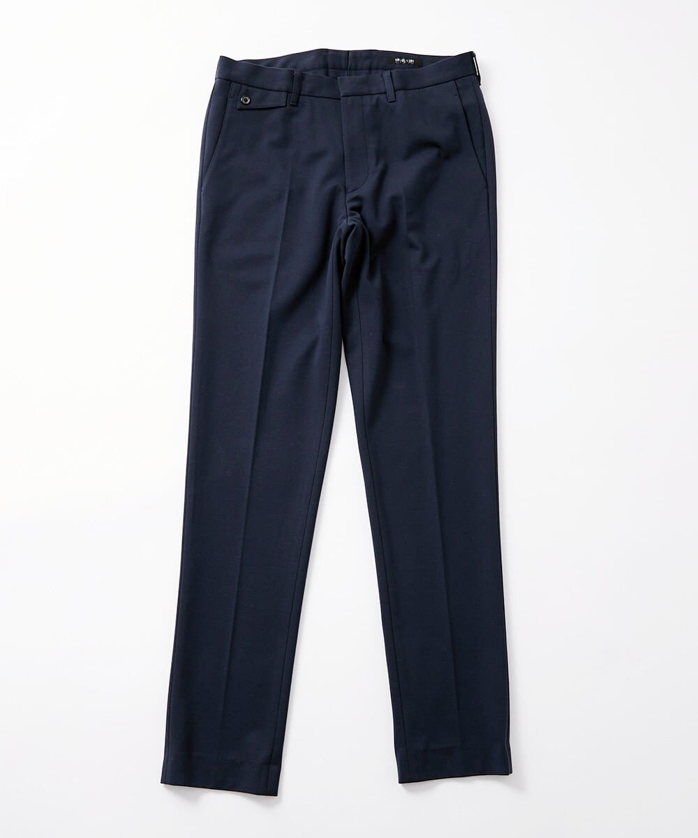 MNLAV08190 MICHEL KLEIN HOMME(ミッシェルクラン オム) ストレッチスラックスパンツ ネイビー(57)