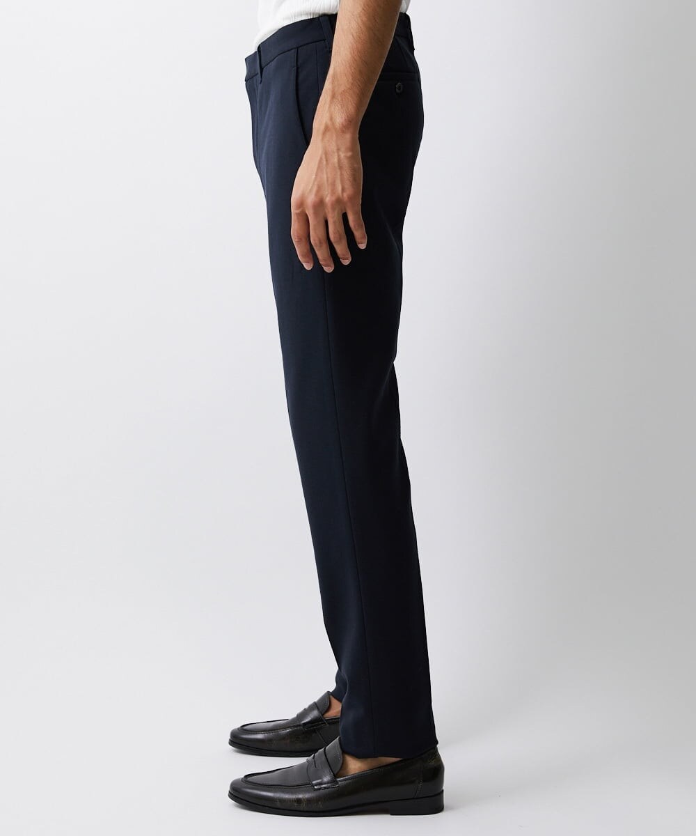 MNLAV08190 MICHEL KLEIN HOMME(ミッシェルクラン オム) ストレッチスラックスパンツ ネイビー(57)