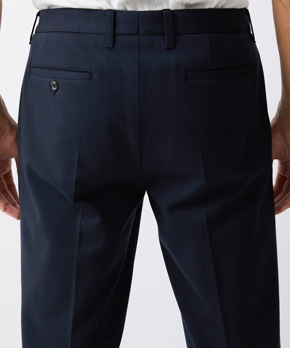 MNLAV08190 MICHEL KLEIN HOMME(ミッシェルクラン オム) ストレッチスラックスパンツ ネイビー(57)