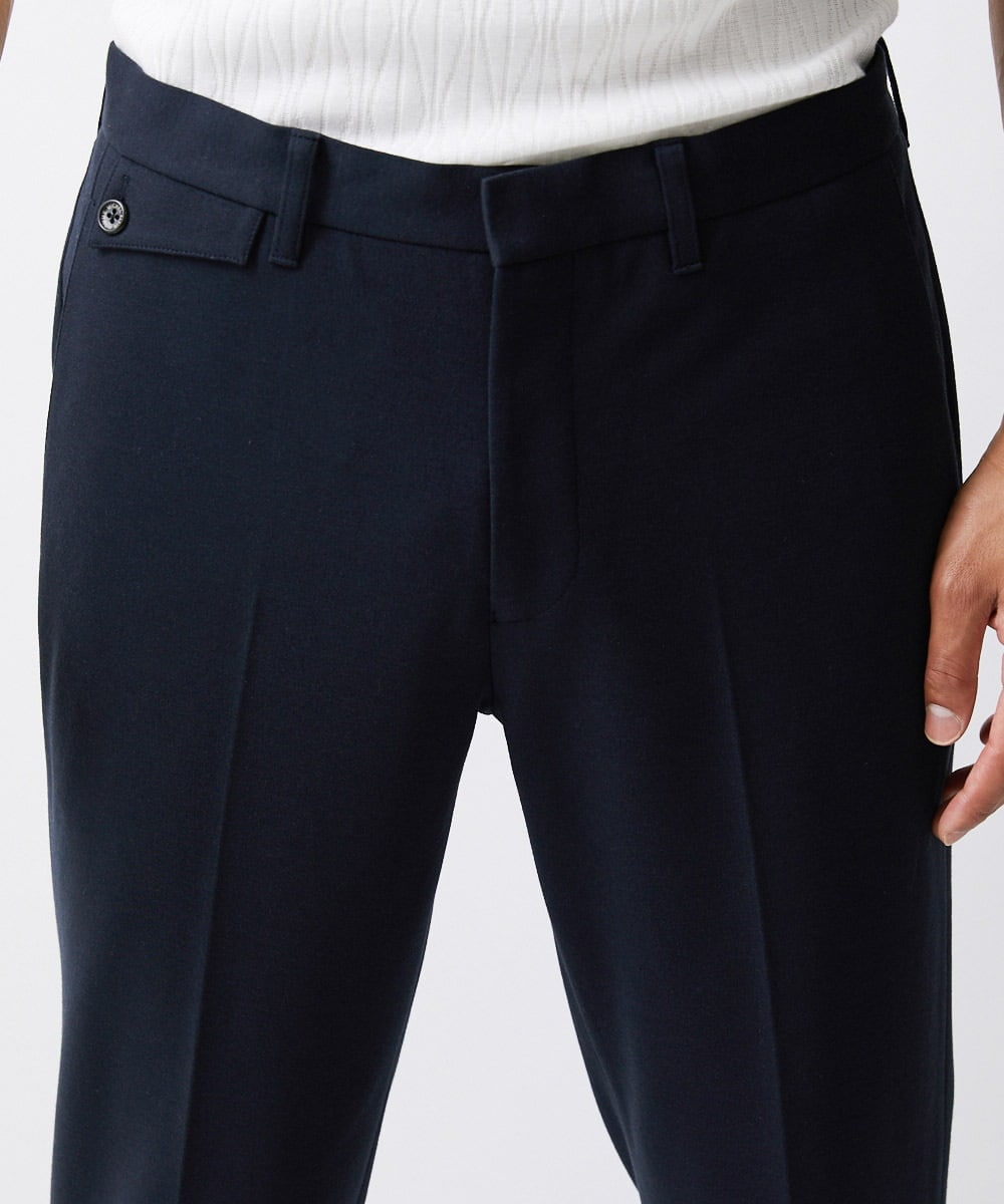 MNLAV08190 MICHEL KLEIN HOMME(ミッシェルクラン オム) ストレッチスラックスパンツ ネイビー(57)