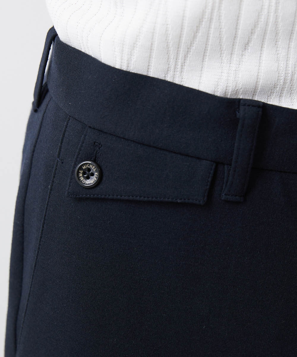 MNLAV08190 MICHEL KLEIN HOMME(ミッシェルクラン オム) ストレッチスラックスパンツ ネイビー(57)