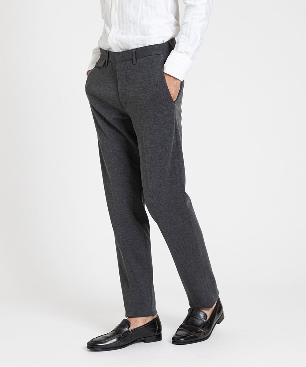 MNLAV08190 MICHEL KLEIN HOMME ストレッチスラックスパンツ