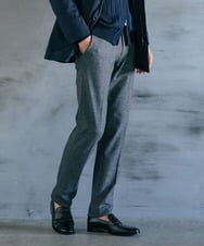 MNLAV09190 MICHEL KLEIN HOMME(ミッシェルクラン オム) ウォームスラックスパンツ グレー(92)