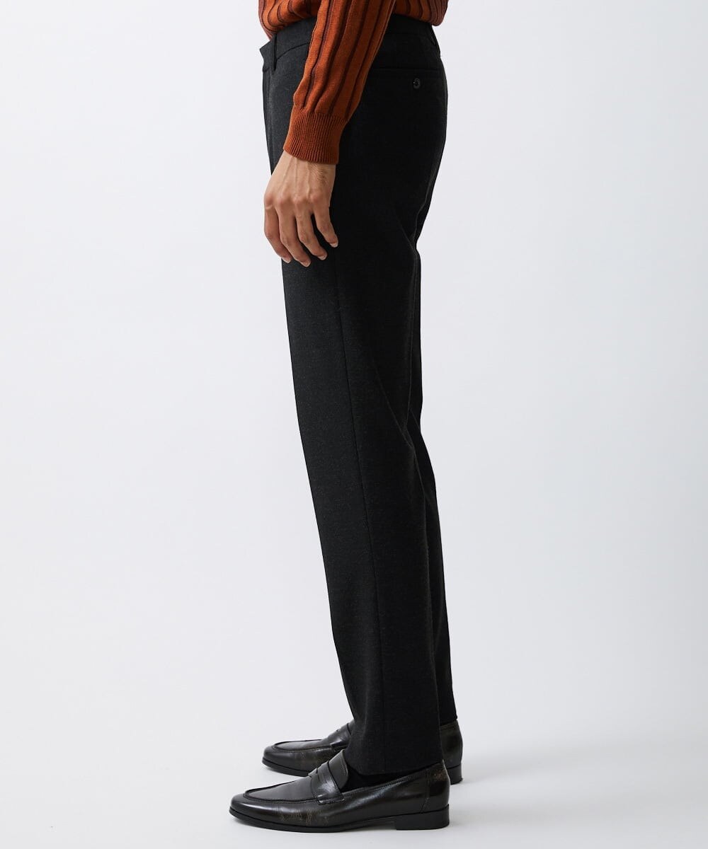 MNLAV09190 MICHEL KLEIN HOMME(ミッシェルクラン オム) ウォームスラックスパンツ ブラック(94)
