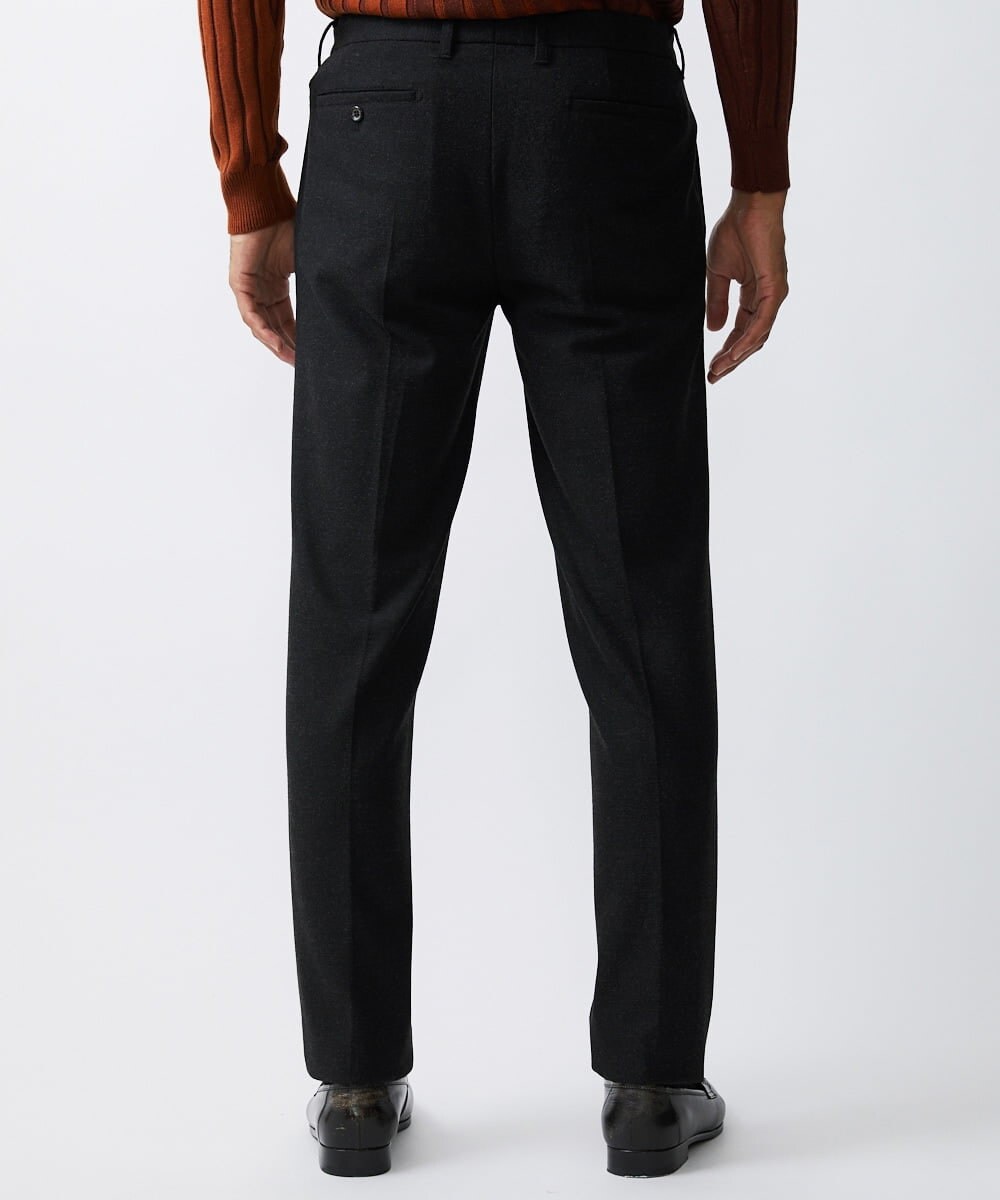 MNLAV09190 MICHEL KLEIN HOMME(ミッシェルクラン オム) ウォームスラックスパンツ ブラック(94)