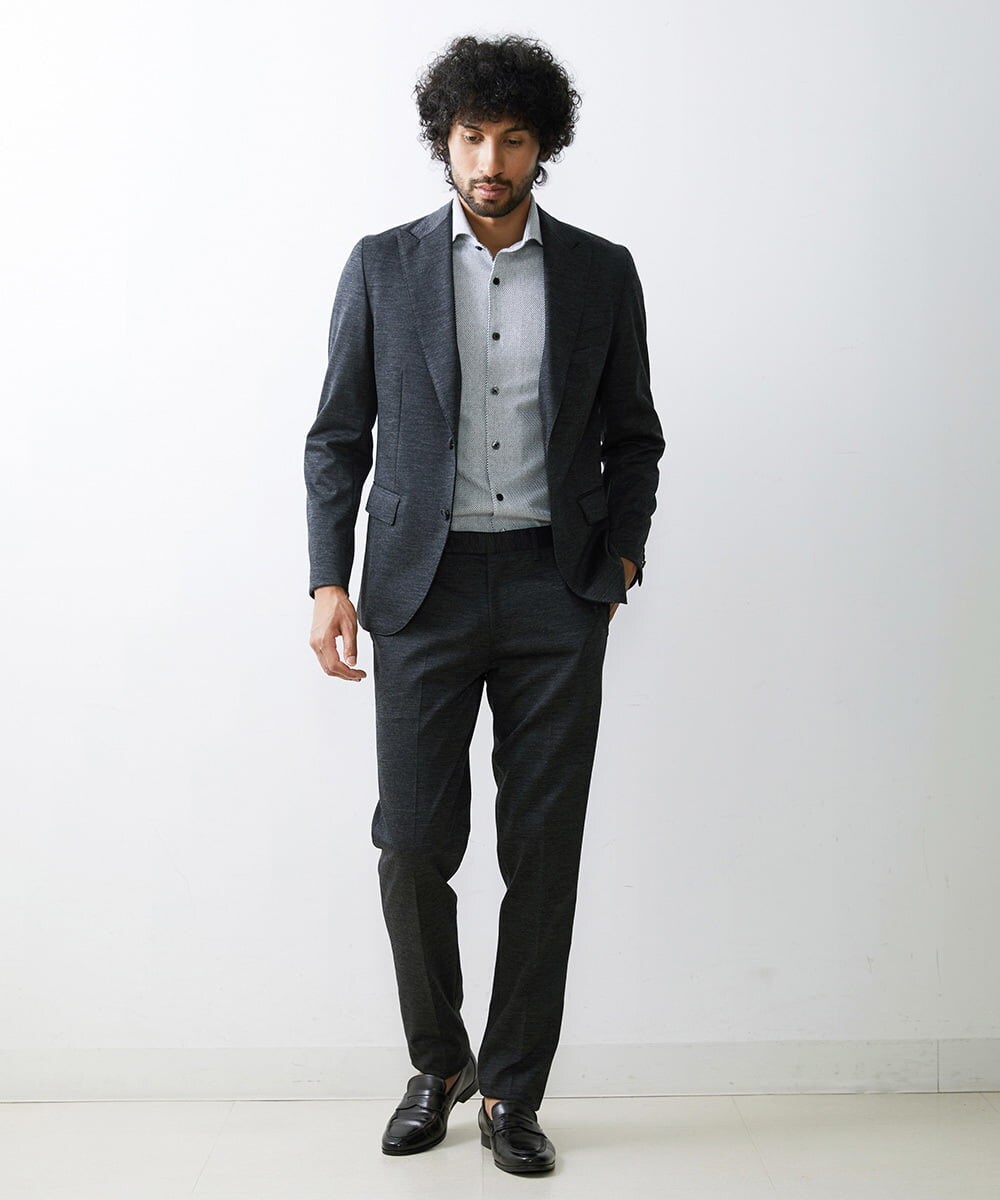 MNLAV16210 MICHEL KLEIN HOMME(ミッシェルクラン オム) ジャージスラックスパンツ グレー(92)