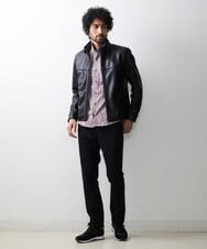 MNLAV20380 MICHEL KLEIN HOMME(ミッシェルクラン オム) 《日本製》ブラックデニムパンツ ブラック