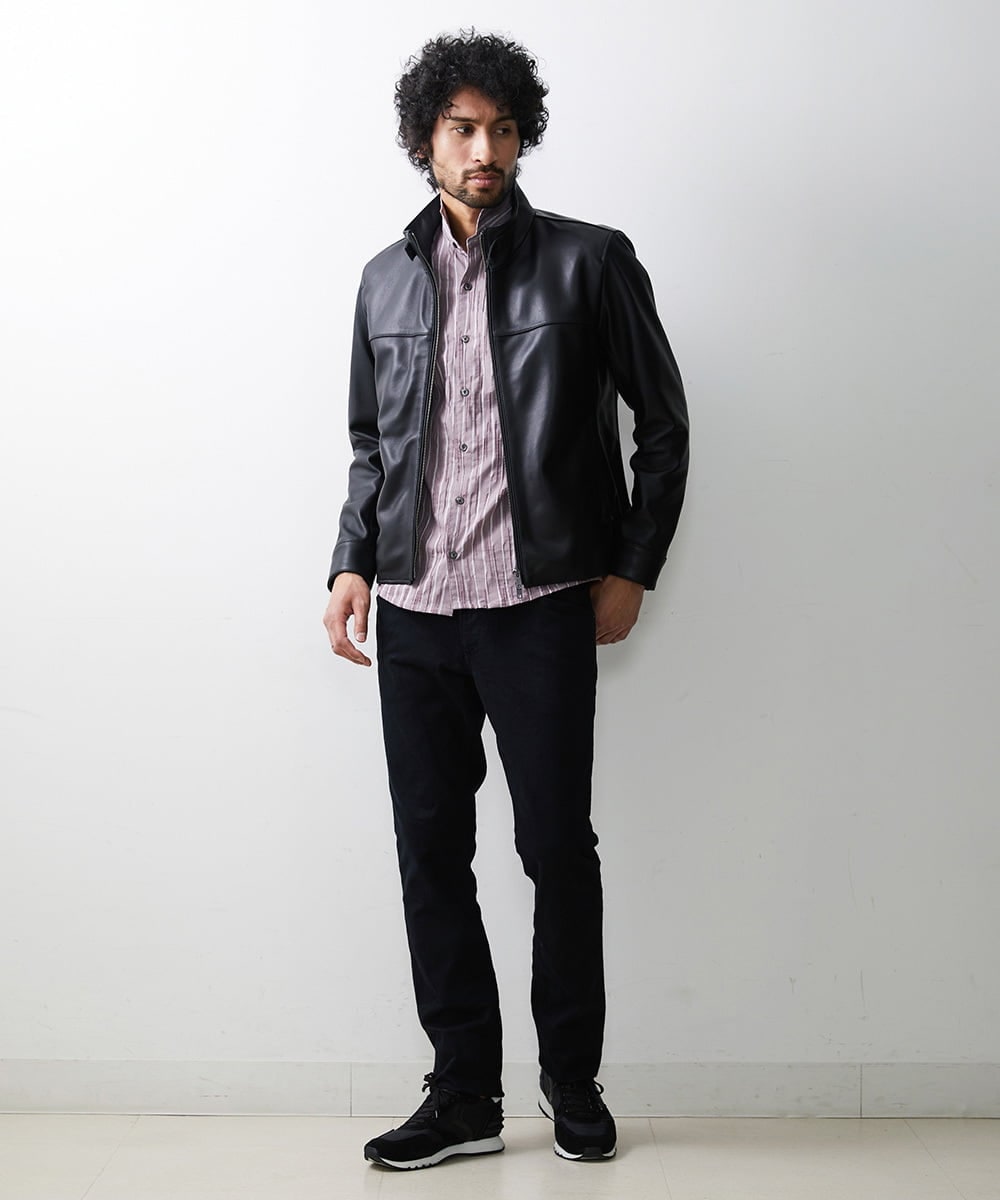 MNLAV20380 MICHEL KLEIN HOMME(ミッシェルクラン オム) 《日本製》ブラックデニムパンツ ブラック