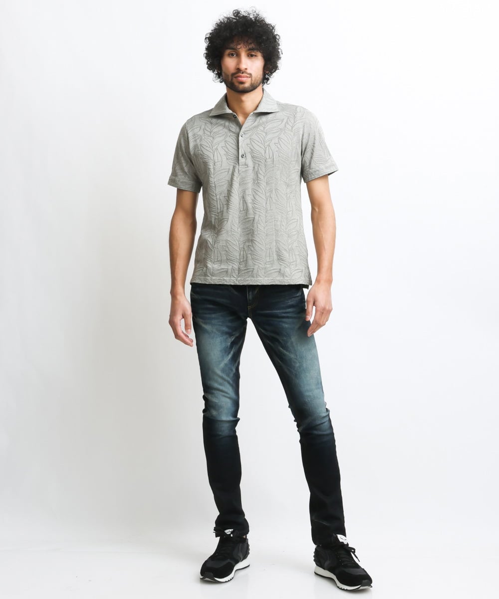 MNLAV29330 MICHEL KLEIN HOMME(ミッシェルクラン オム) 《日本製》ブラックオーシャンデニムパンツ ネイビー