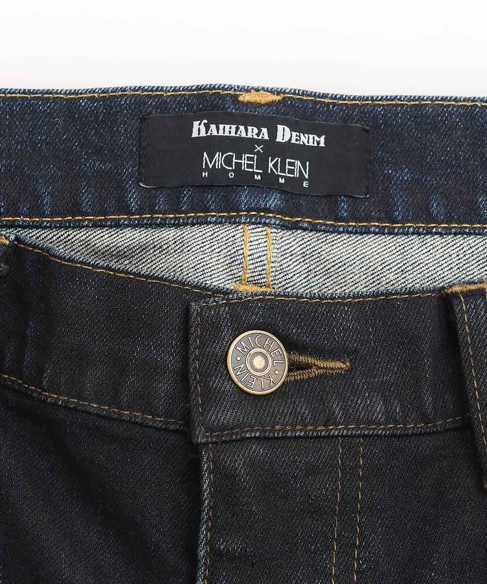 MNLAV29330 MICHEL KLEIN HOMME(ミッシェルクラン オム) 《日本製》ブラックオーシャンデニムパンツ ネイビー