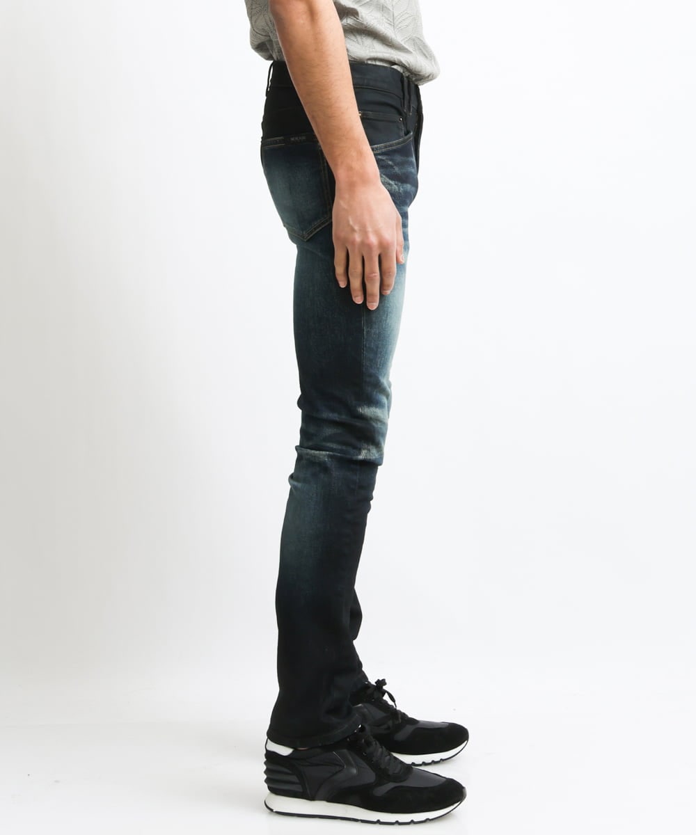 MNLAV29330 MICHEL KLEIN HOMME(ミッシェルクラン オム) 《日本製》ブラックオーシャンデニムパンツ ネイビー