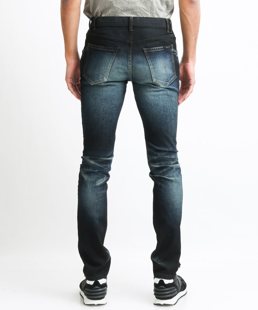 MNLAV29330 MICHEL KLEIN HOMME(ミッシェルクラン オム) 《日本製》ブラックオーシャンデニムパンツ ネイビー