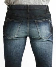 MNLAV29330 MICHEL KLEIN HOMME(ミッシェルクラン オム) 《日本製》ブラックオーシャンデニムパンツ ネイビー