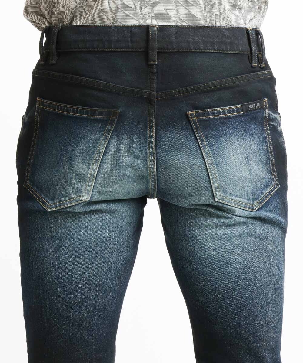 MNLAV29330 MICHEL KLEIN HOMME(ミッシェルクラン オム) 《日本製》ブラックオーシャンデニムパンツ ネイビー