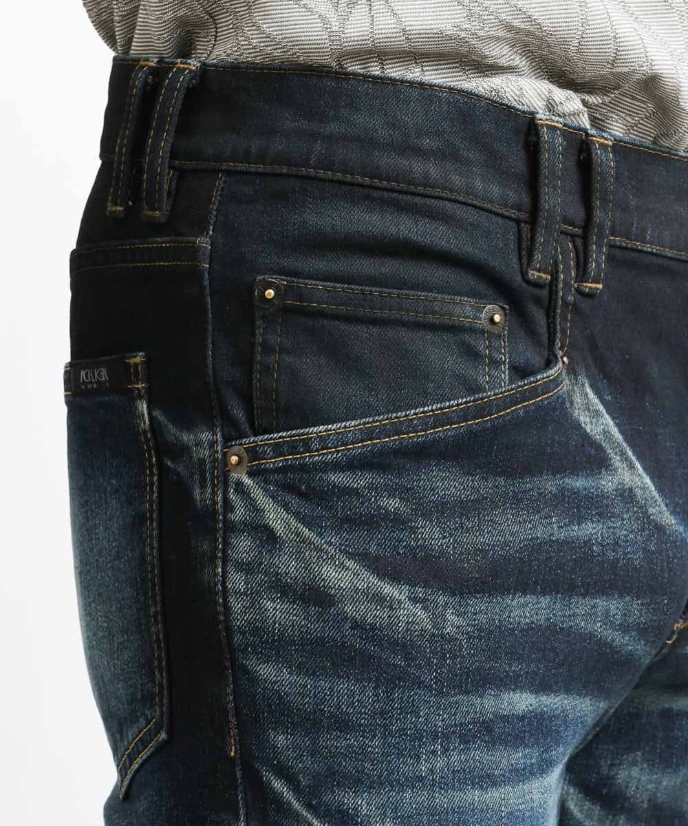 MNLAV29330 MICHEL KLEIN HOMME(ミッシェルクラン オム) 《日本製》ブラックオーシャンデニムパンツ ネイビー