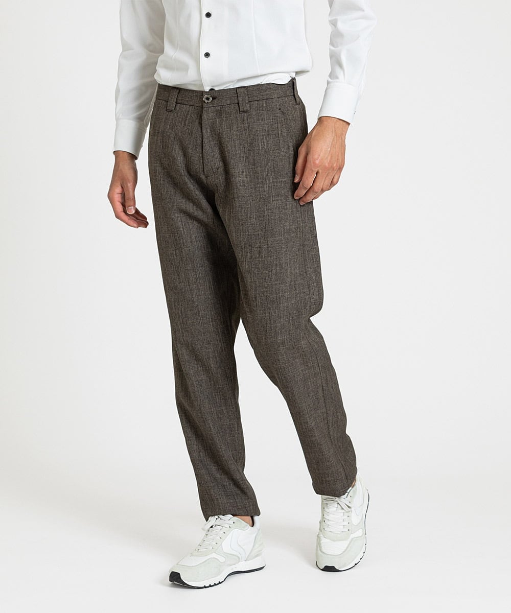MNLAV37230 MICHEL KLEIN HOMME ツイーディスラックスパンツ