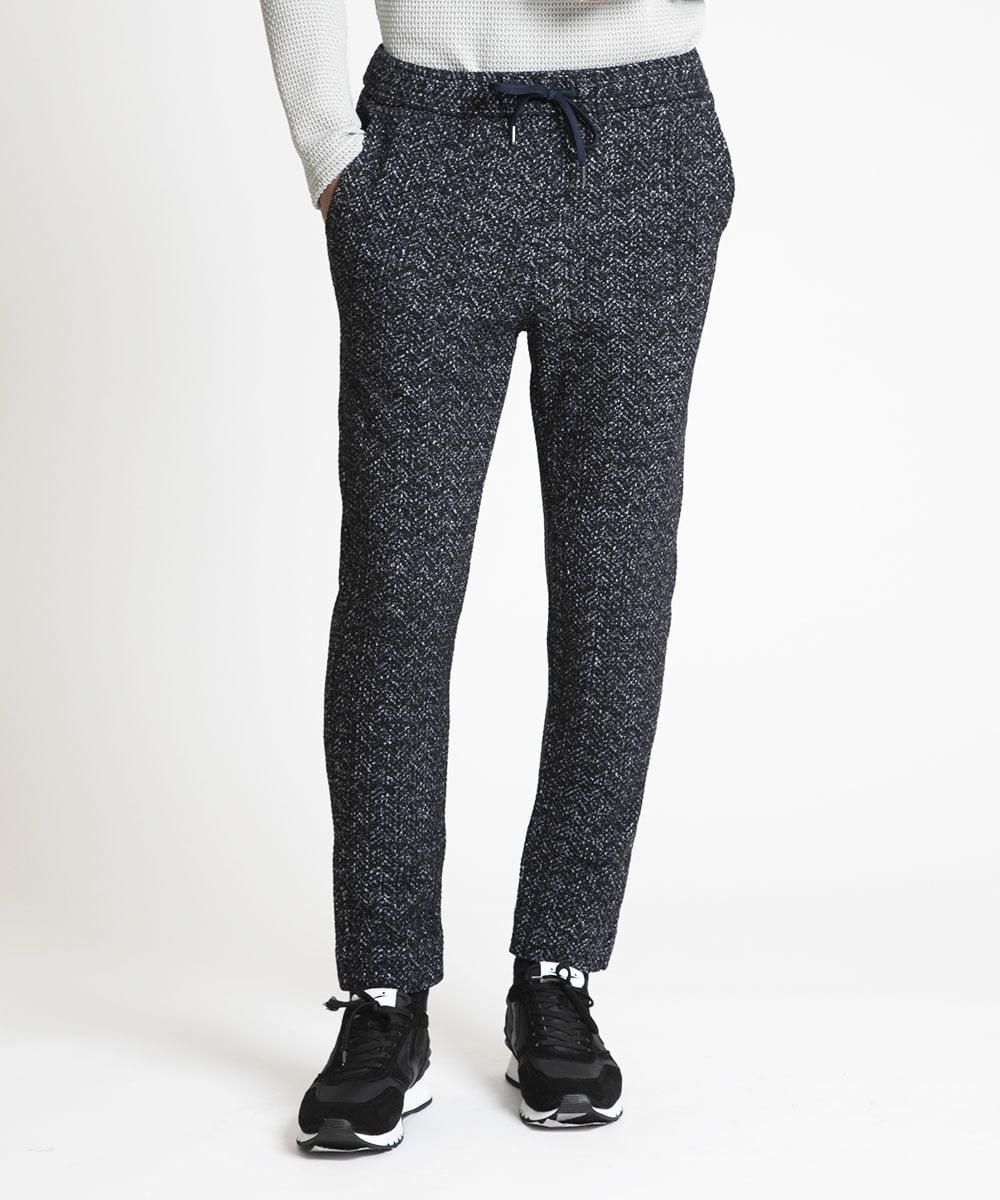 MNLAV47190 MICHEL KLEIN HOMME(ミッシェルクラン オム) フリースリラックスパンツ ネイビー(57)