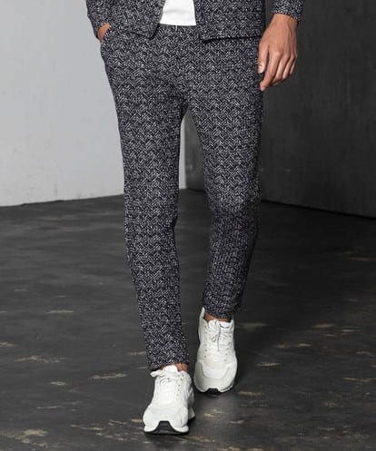 MNLAV47190 MICHEL KLEIN HOMME フリースリラックスパンツ