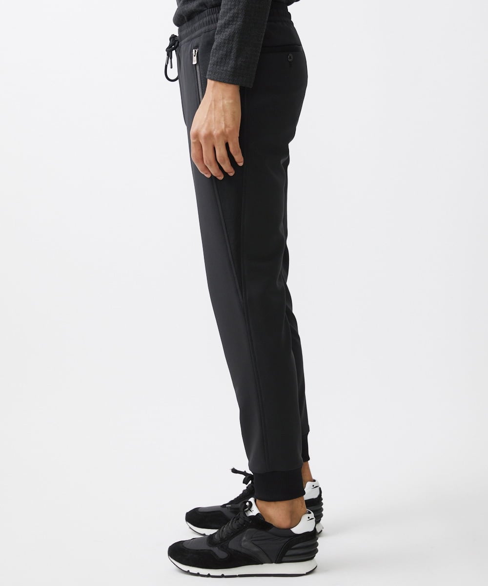 MNLAV54290 MICHEL KLEIN HOMME(ミッシェルクラン オム) ゴム入りリラックスパンツ ブラック