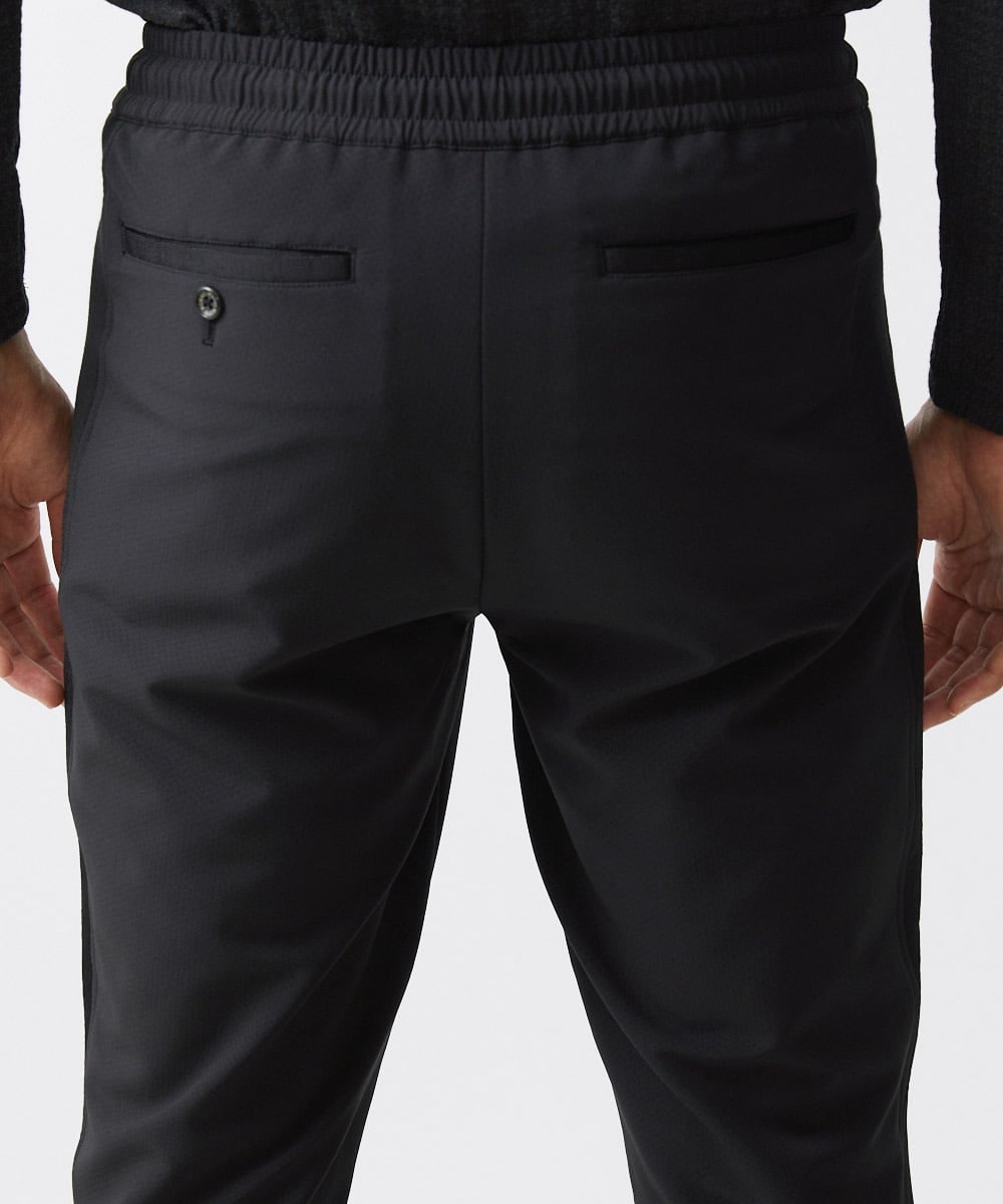 MNLAV54290 MICHEL KLEIN HOMME(ミッシェルクラン オム) ゴム入りリラックスパンツ ブラック