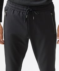 MNLAV54290 MICHEL KLEIN HOMME(ミッシェルクラン オム) ゴム入りリラックスパンツ ブラック
