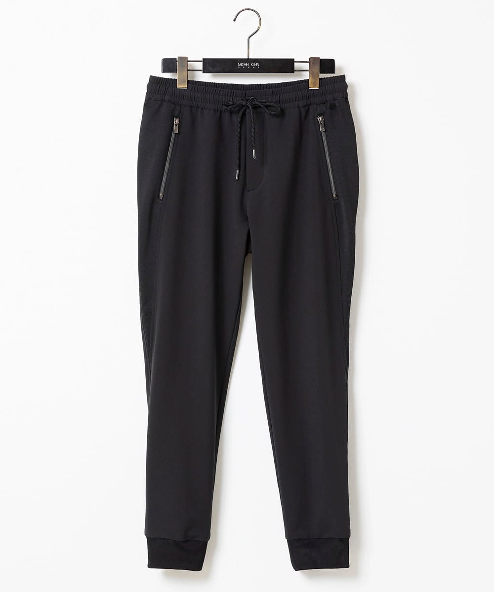 MNLAV54290 MICHEL KLEIN HOMME(ミッシェルクラン オム) ゴム入りリラックスパンツ ブラック