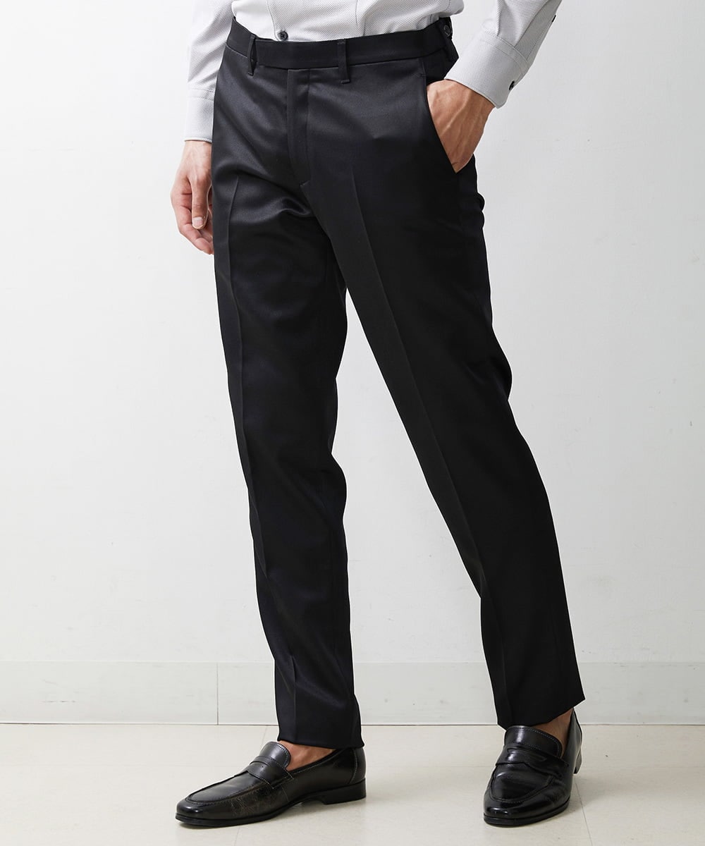 MNLAV80250 MICHEL KLEIN HOMME(ミッシェルクラン オム) フォーマルブラックスラックスパンツ ブラック