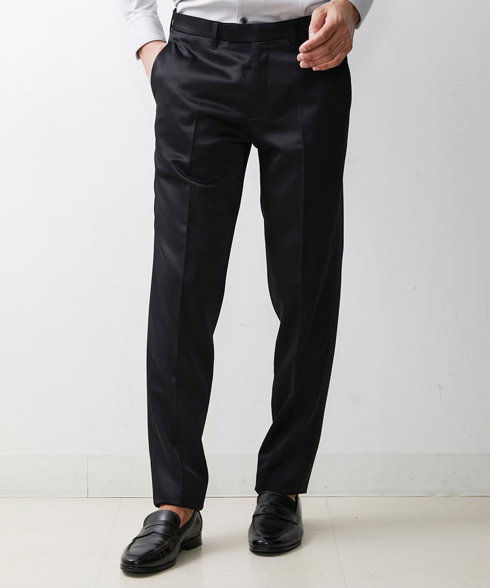 MNLAV80250 MICHEL KLEIN HOMME(ミッシェルクラン オム) フォーマルブラックスラックスパンツ ブラック