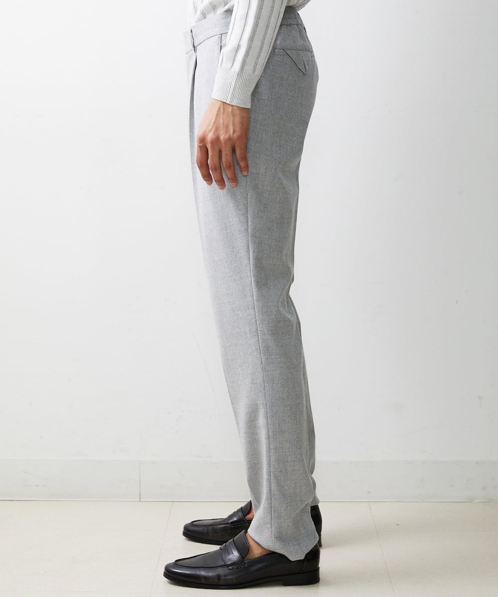 MNLAV82250 MICHEL KLEIN HOMME(ミッシェルクラン オム) リラックススラックスパンツ ライトグレー(91)
