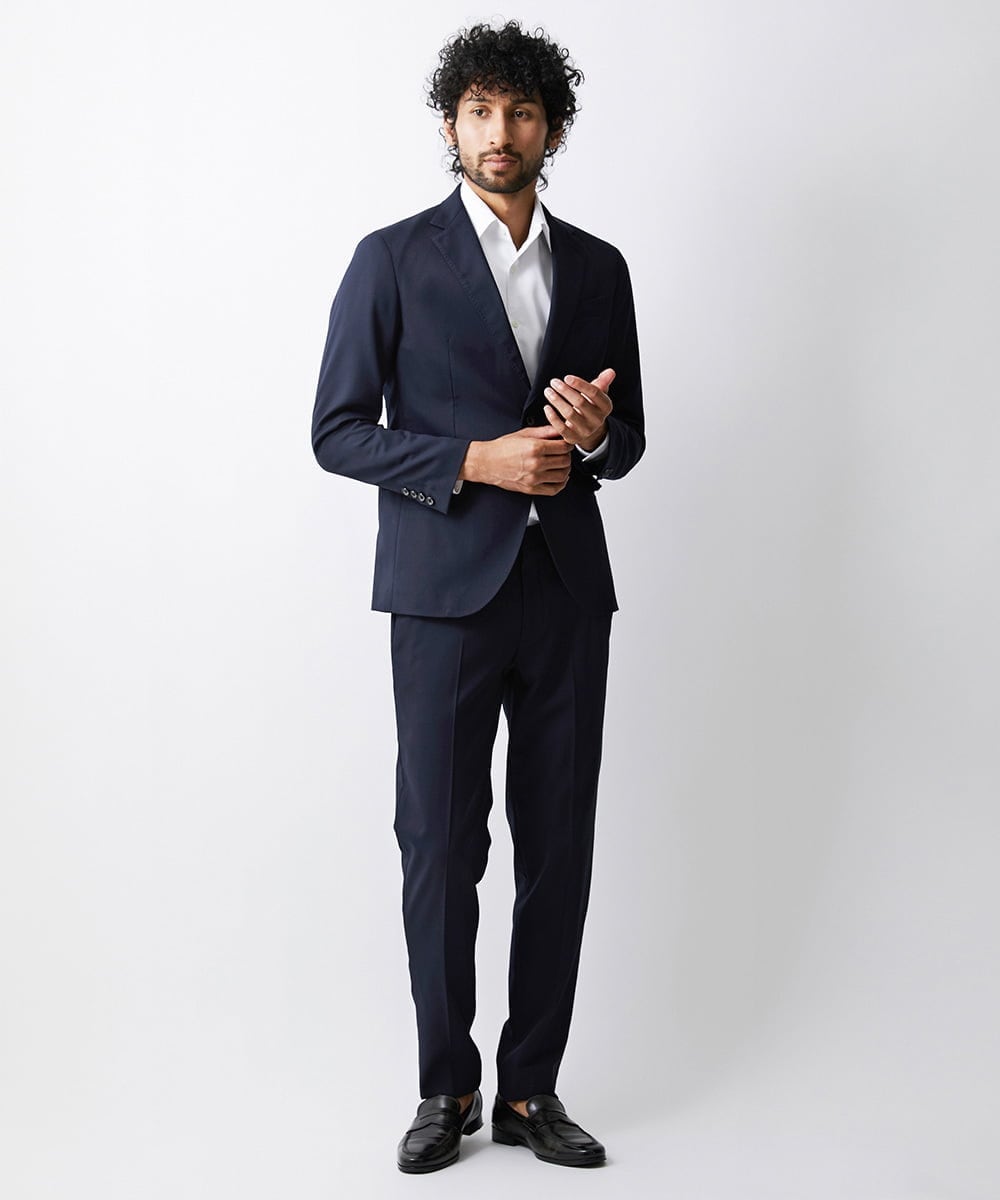 MNLAV83250 MICHEL KLEIN HOMME(ミッシェルクラン オム) フォーマルネイビースラックスパンツ ネイビー(57)