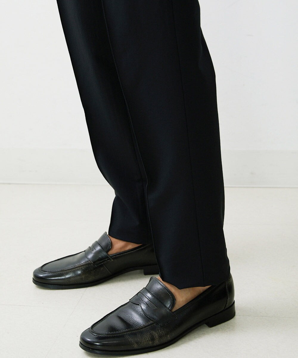 MNLAV85270 MICHEL KLEIN HOMME(ミッシェルクラン オム) ウォーターテックストレッチスラックスパンツ ブラック(94)