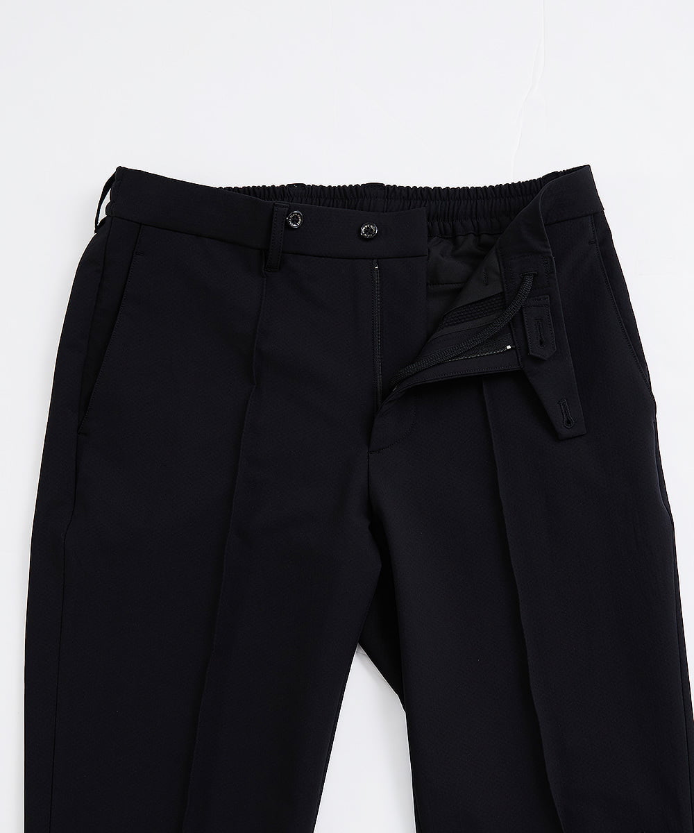 MNLAV85270 MICHEL KLEIN HOMME(ミッシェルクラン オム) ウォーターテックストレッチスラックスパンツ ブラック(94)