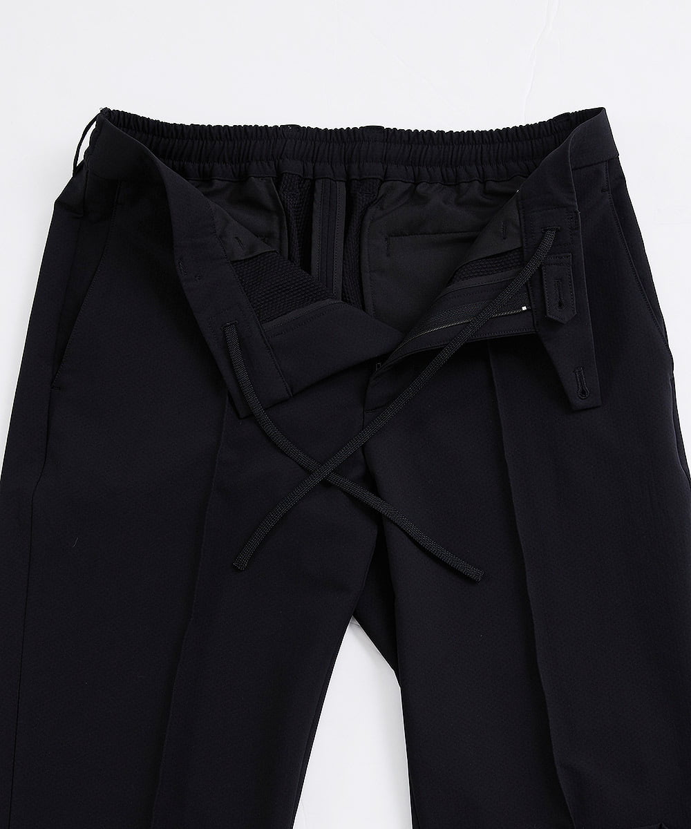 MNLAV85270 MICHEL KLEIN HOMME(ミッシェルクラン オム) ウォーターテックストレッチスラックスパンツ ブラック(94)
