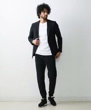MNLAV86270 MICHEL KLEIN HOMME(ミッシェルクラン オム) ウォーターテックリラックスパンツ ブラック(94)