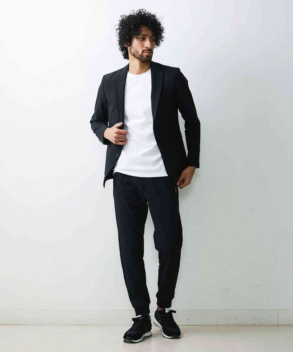 MNLAV86270 MICHEL KLEIN HOMME(ミッシェルクラン オム) ウォーターテックリラックスパンツ ブラック(94)