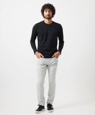 MNLCC55230 MICHEL KLEIN HOMME(ミッシェルクラン オム) デニム調ストレッチファイブポケットパンツ ライトグレー