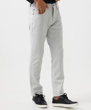 MNLCC55230 MICHEL KLEIN HOMME(ミッシェルクラン オム) デニム調ストレッチファイブポケットパンツ ライトグレー