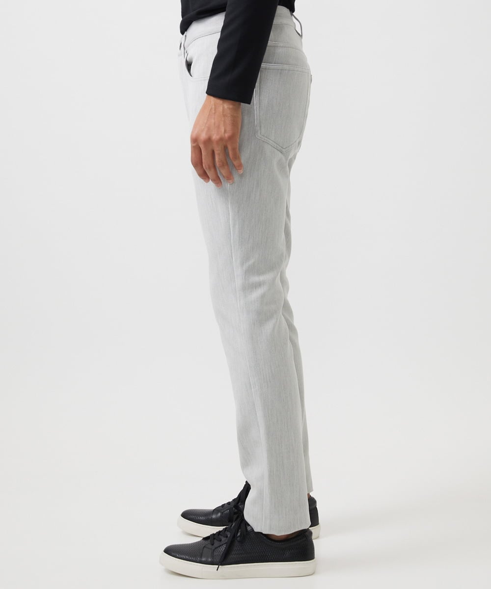 MNLCC55230 MICHEL KLEIN HOMME(ミッシェルクラン オム) デニム調ストレッチファイブポケットパンツ ライトグレー
