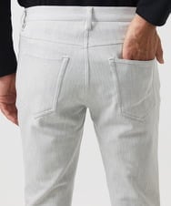 MNLCC55230 MICHEL KLEIN HOMME(ミッシェルクラン オム) デニム調ストレッチファイブポケットパンツ ライトグレー