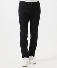 MNLCC55230 MICHEL KLEIN HOMME(ミッシェルクラン オム) デニム調ストレッチファイブポケットパンツ ブラック