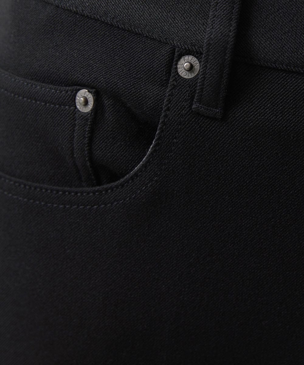MNLCC55230 MICHEL KLEIN HOMME(ミッシェルクラン オム) デニム調ストレッチファイブポケットパンツ ブラック