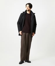 MNLCG60290 MICHEL KLEIN HOMME(ミッシェルクラン オム) ウールワイドスラックスパンツ ブラウン