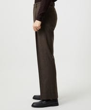 MNLCG60290 MICHEL KLEIN HOMME(ミッシェルクラン オム) ウールワイドスラックスパンツ ブラウン