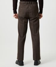 MNLCG60290 MICHEL KLEIN HOMME(ミッシェルクラン オム) ウールワイドスラックスパンツ ブラウン