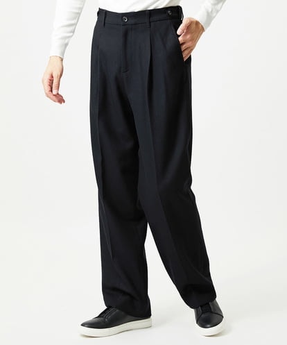 MNLCG60290 MICHEL KLEIN HOMME ウールワイドスラックスパンツ