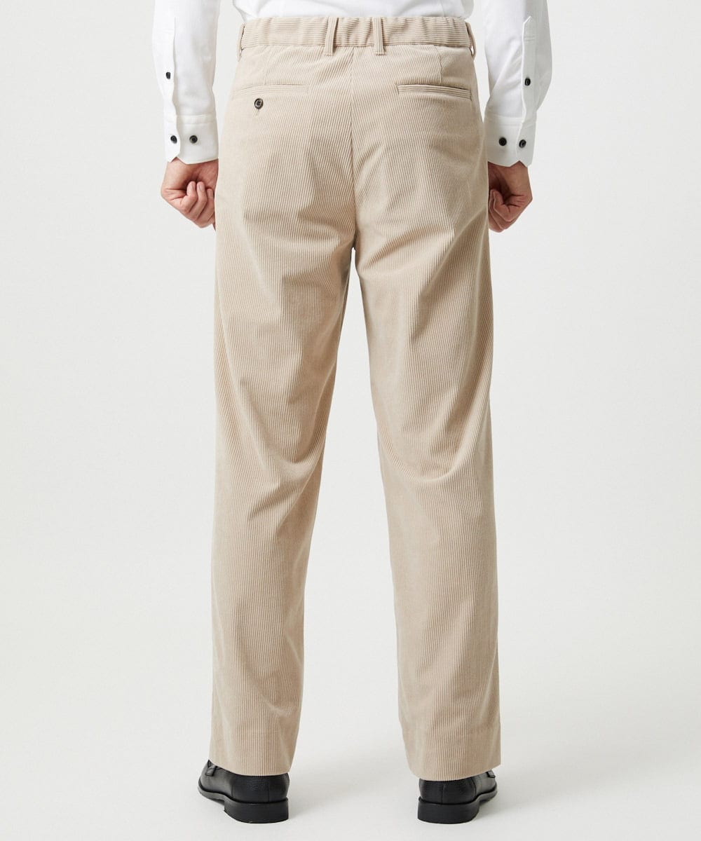 MNLCG62250 MICHEL KLEIN HOMME(ミッシェルクラン オム) 【セットアップ】コーデュロイスラックスワイドパンツ オフホワイト